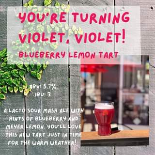 You’re Turning Violet, Violet! Blueberry Lemon Tart will be here this Friday!